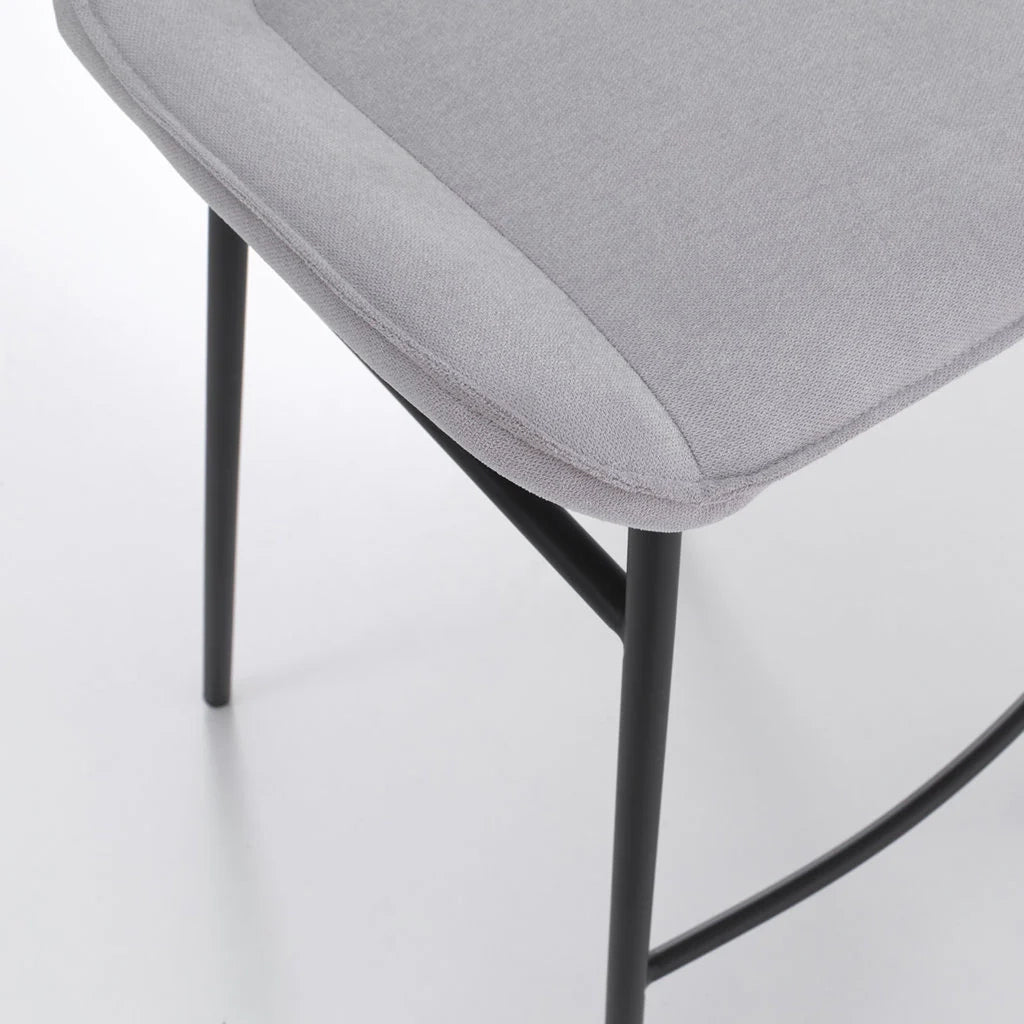 Set 2 Sgabelli NISIDA grigio chiaro