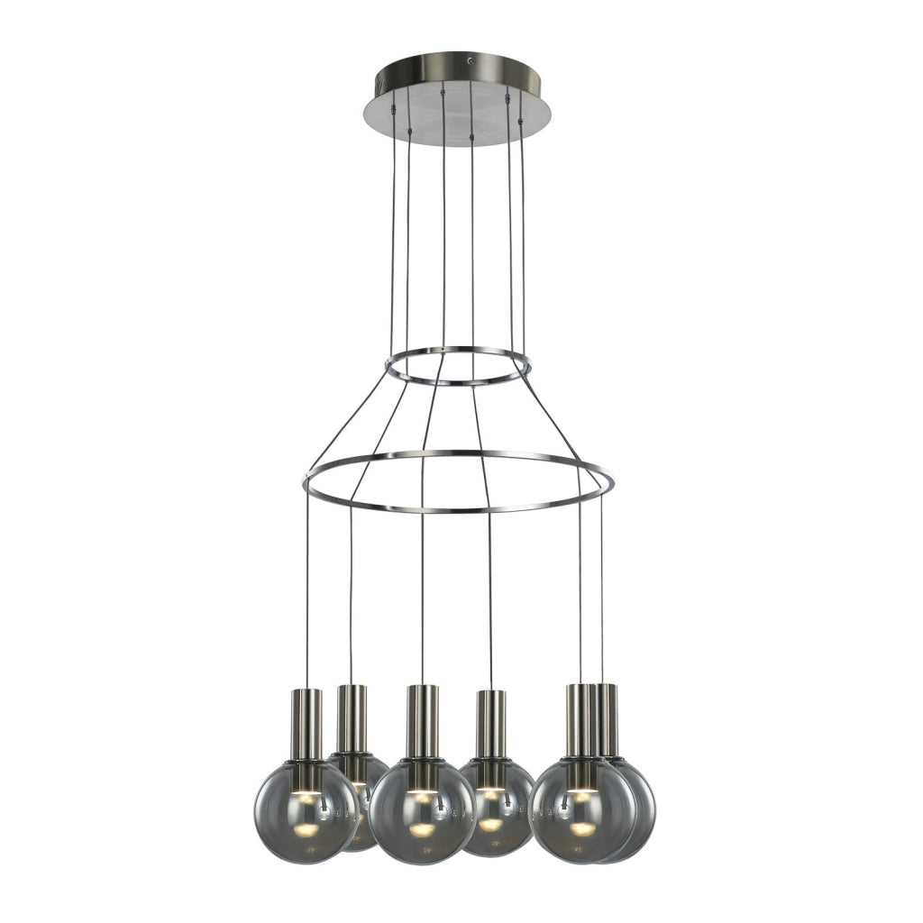 Italux Aria lampada a sospensione LED 3000K 40 cm cromo