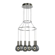 Italux Aria lampada a sospensione LED 3000K 40 cm cromo