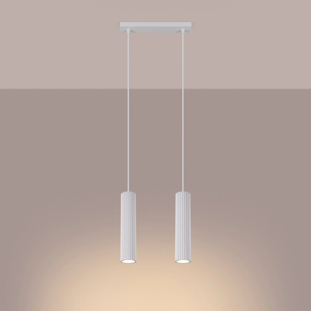 Lampada a sospensione KARBON 2 bianco