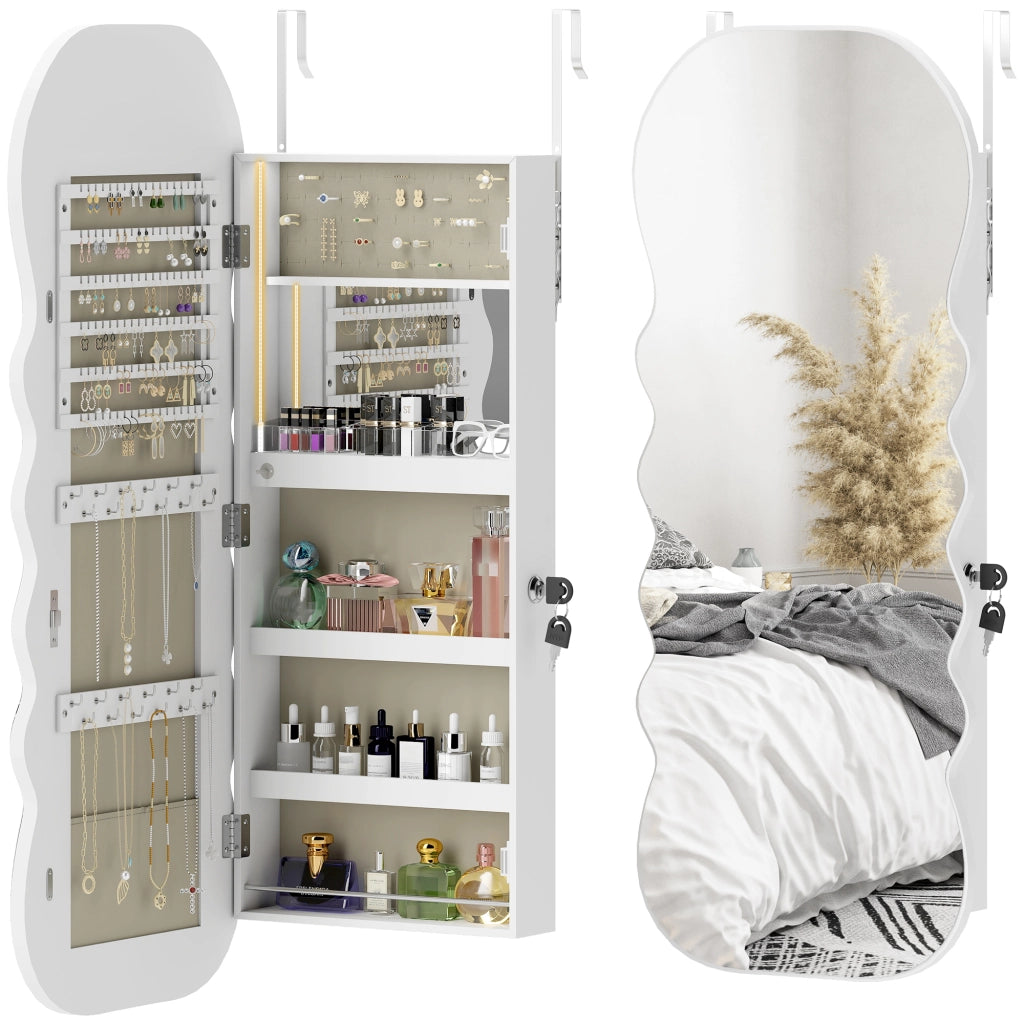 Specchio con Luce LED e Cassetto ¨C Minimal ¨C Bianco