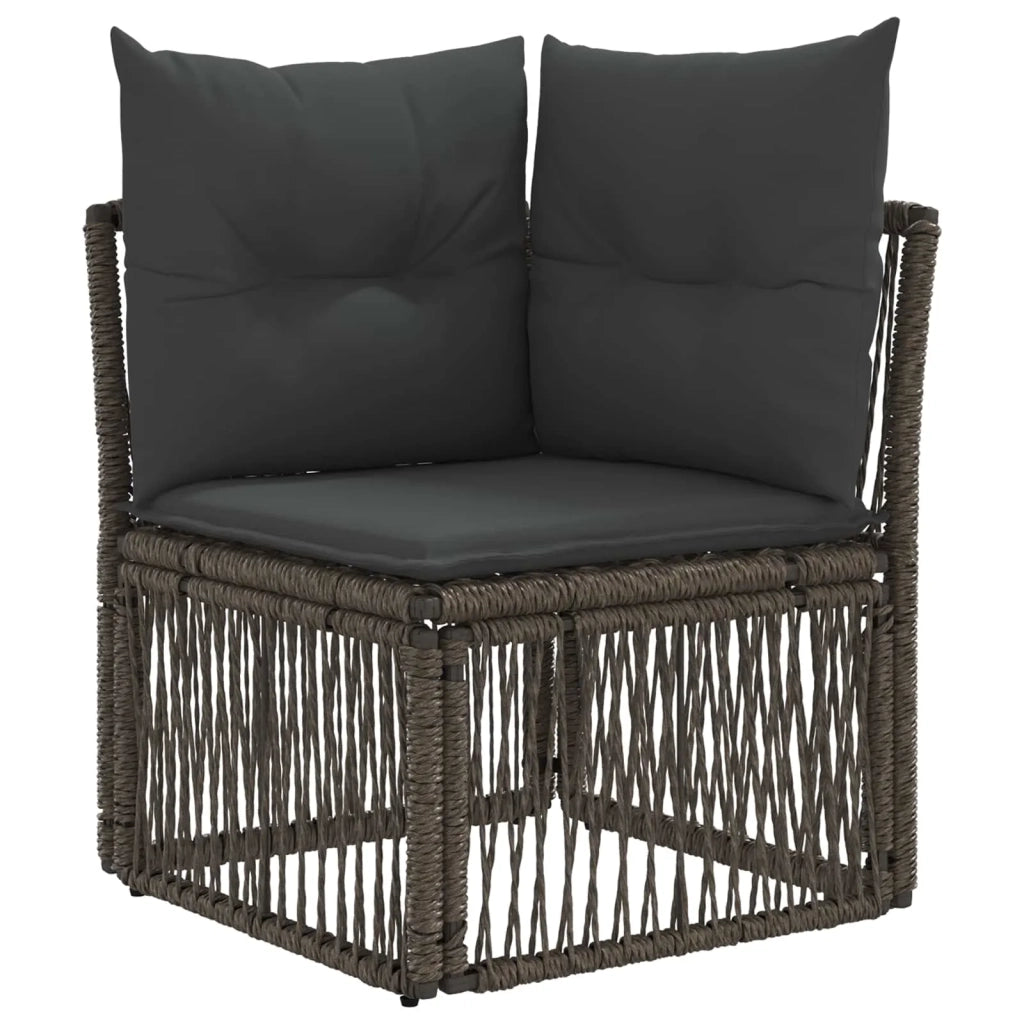 Set Divano da Giardino 10 pz Grigio polyrattan 3434249