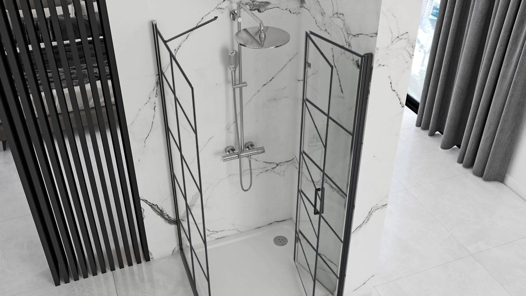 Cabina Doccia Rea Molier Black 100x90