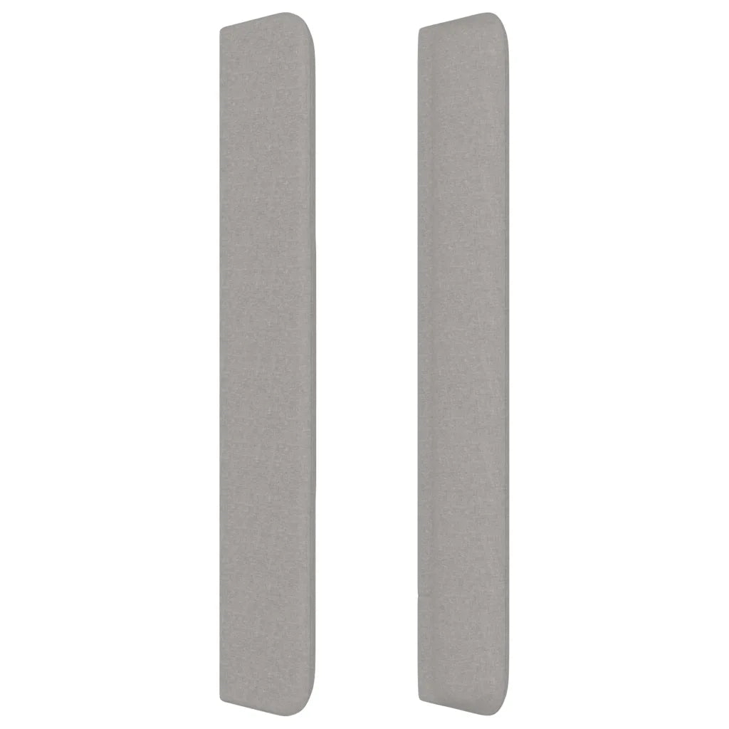 Testiera ad Orecchio Grigio Chiaro 163x16x118/128 cm in Tessuto 3119922