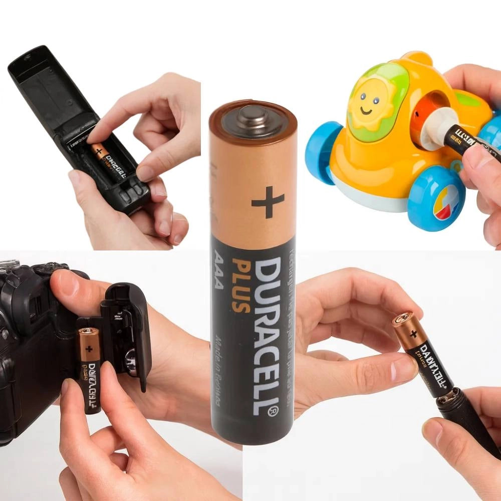 Duracell mn2400b4 aaa plus alcalina 1 5v confezione 4 batterie