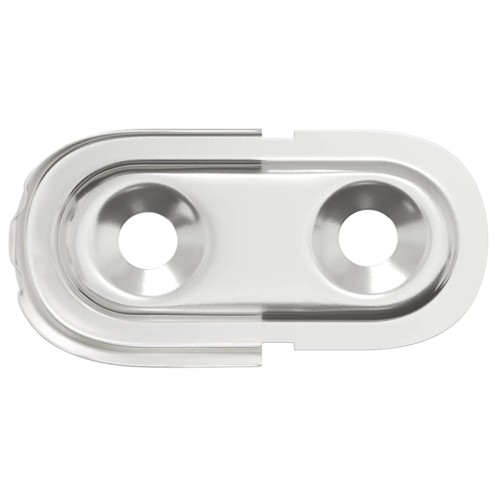 Braccio per asta dell'armadio 12 pcs Zinco Bianco Ferro 864898