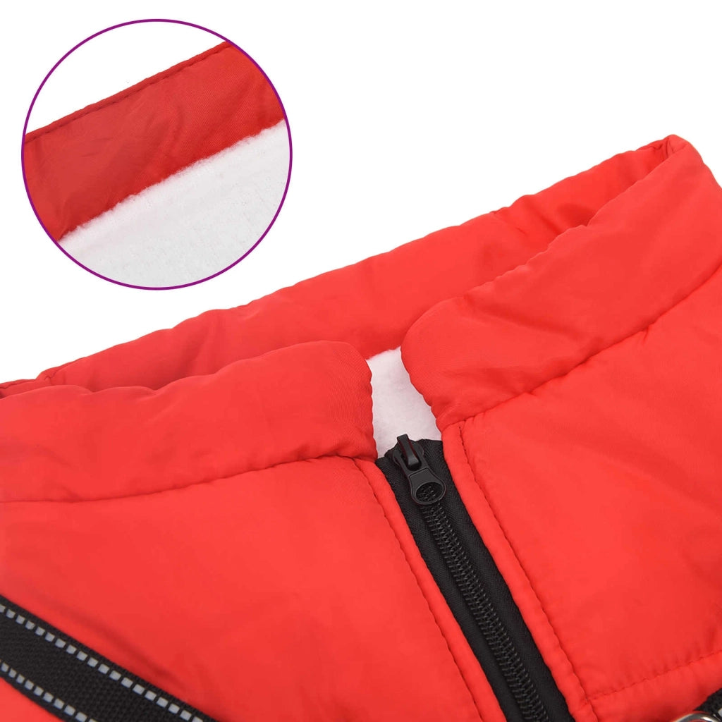Cappotto per Cani Rosso L44 Pile e Poliestere 3422507