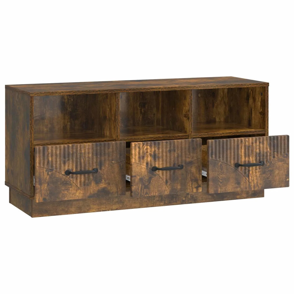 Mobile TV-Credenza per TV Rovere Fumo 102 x 34,5 x 47 cm Legno ingegnerizzato 676897