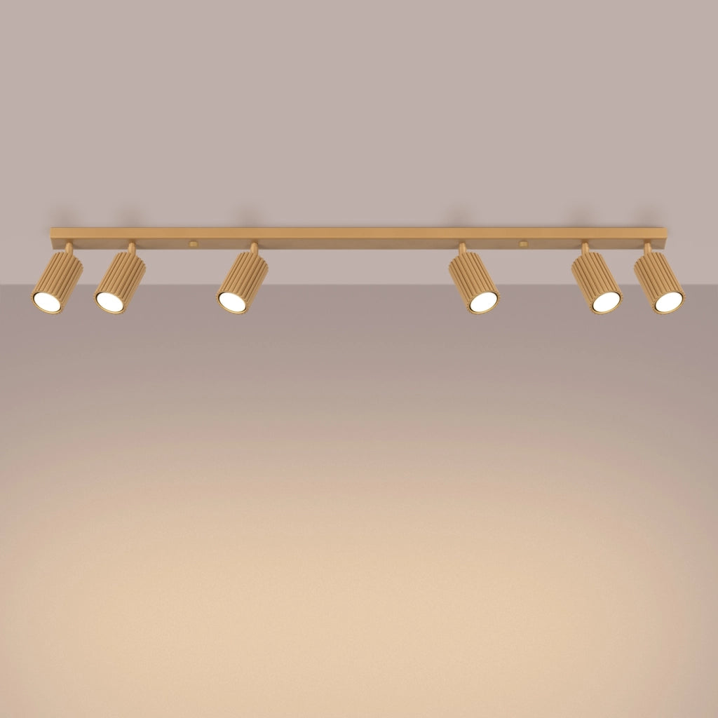 Lampada da soffitto KARBON 6L oro