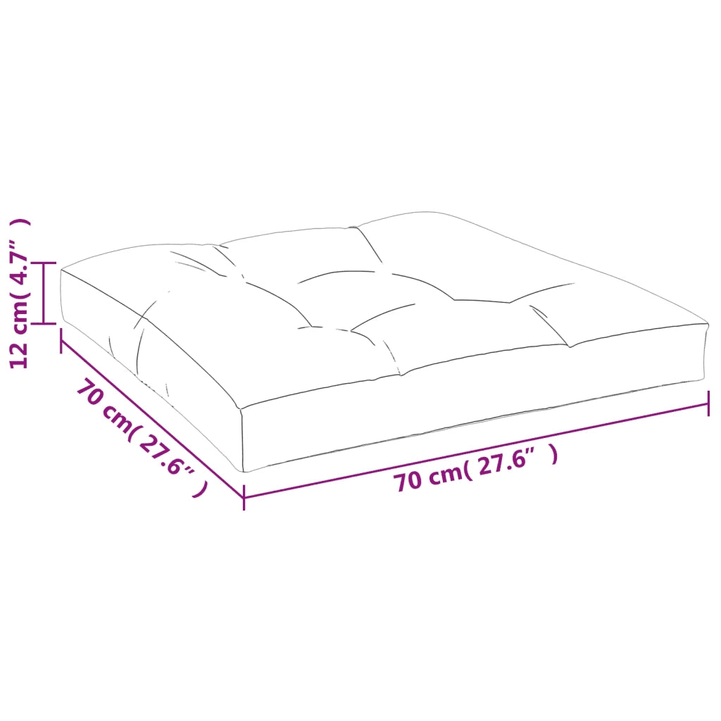 Cuscini per Pallet 2 pz Grigi in Tessuto 360690