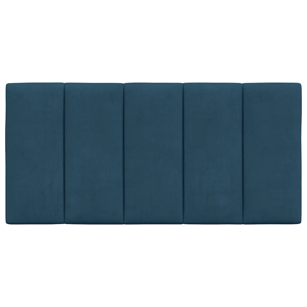 Cuscino Testiera Hanko Blu 100 cm in Velluto 374659