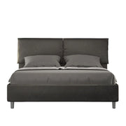 Letto Matrimoniale 160x200 cm con Rete Mados Grigio
