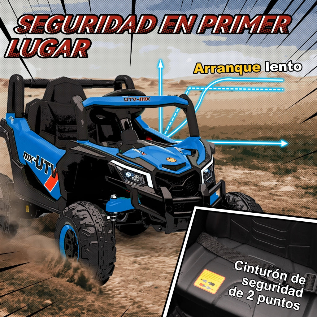 Auto Elettrica per Bambini UTV 12V ¨C Xylo ¨C Blu con Telecomando 2,4G