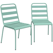 Sedia da Giardino Impilabile ¨C Minimal ¨C Verde, Metallo