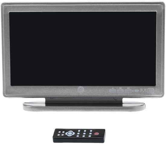 TV Miniatuur Simulazione - Colore Nero - Accessori per Poppenhuis - Adatto per Scala 1:12