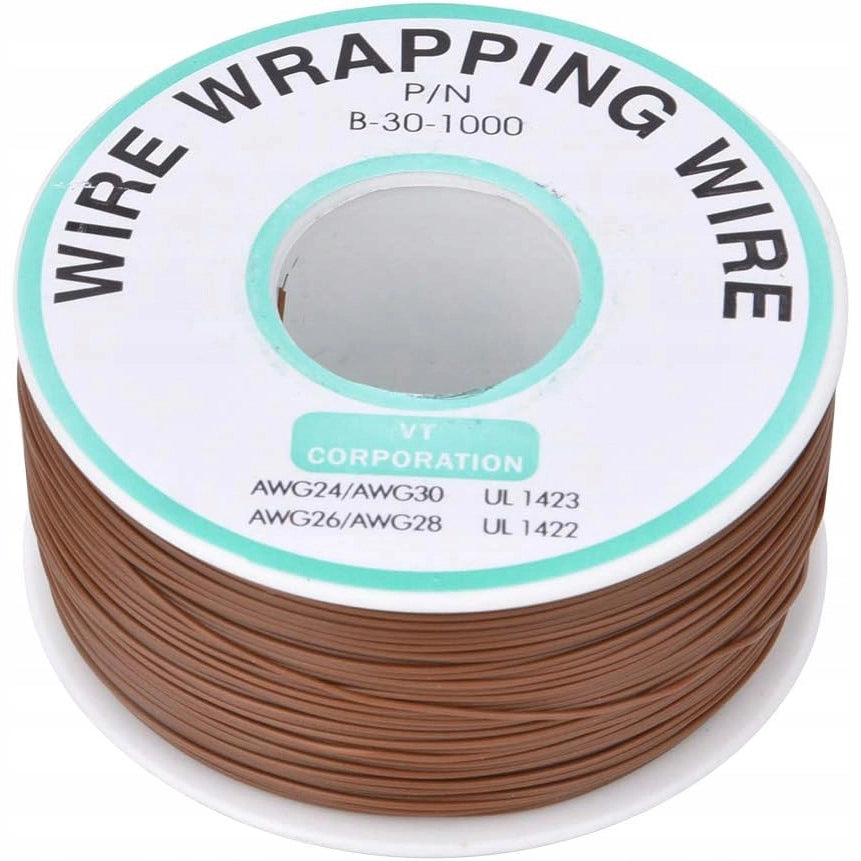 Cavo Kynar AWG 0.25mm Marrone 200m – Alta Qualità e Durata | Ø 0,6 mm Isolamento PVC