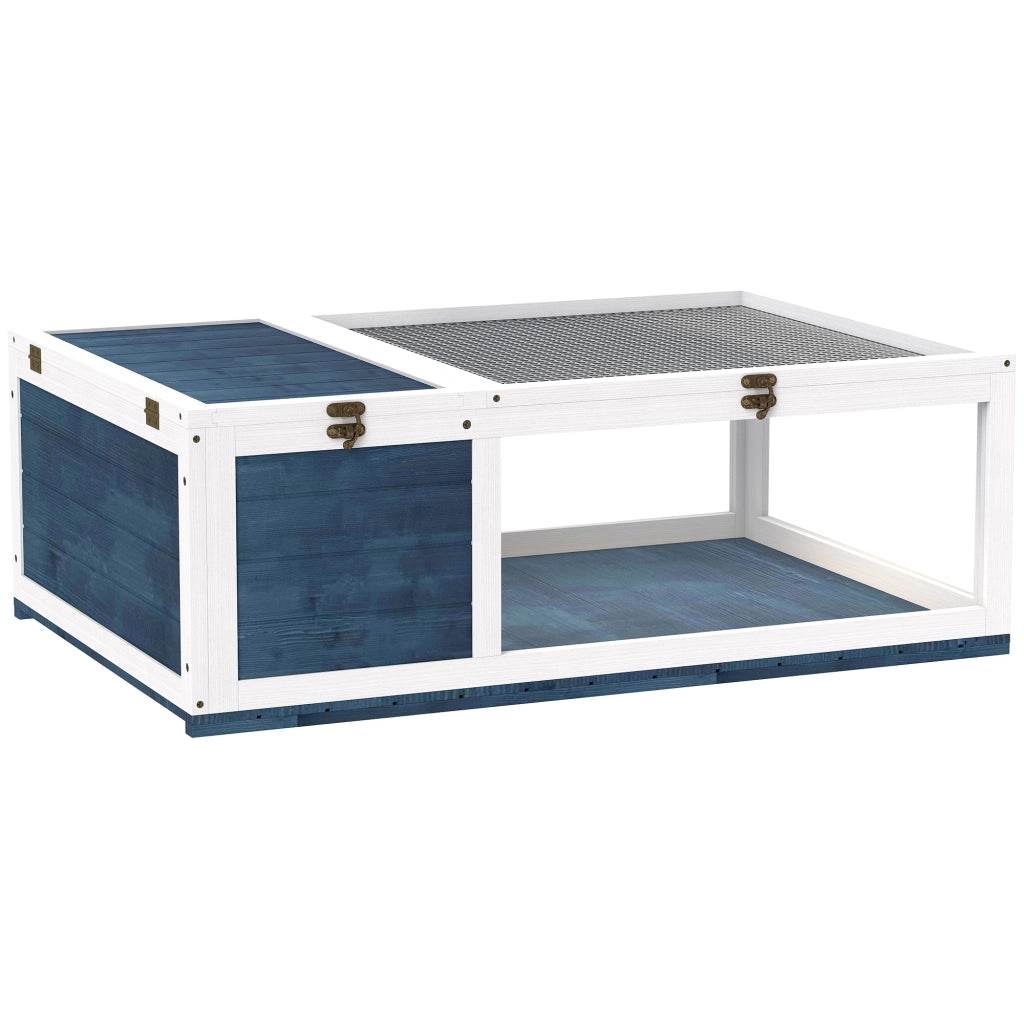 Casetta per Tartarughe ¨C Minimal ¨C Blu 91x60,5x32 cm