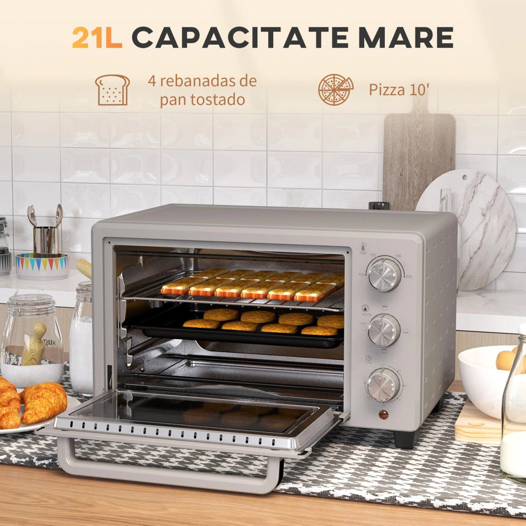 Forno elettrico 1400W ¨C Minimal ¨C 21L Argento