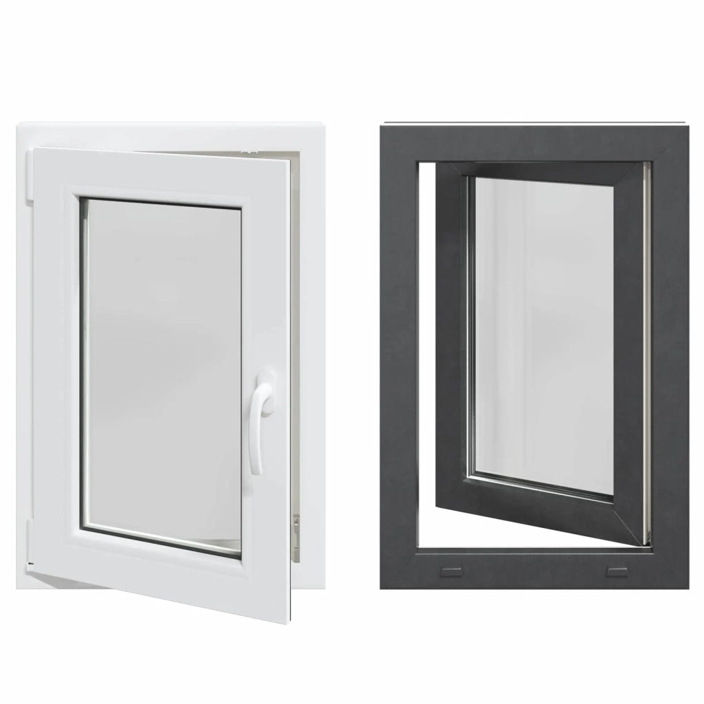 Finestra per Soffitta RISOR 50 x 75 cm PVC e Vetro Antracite CFW2586617