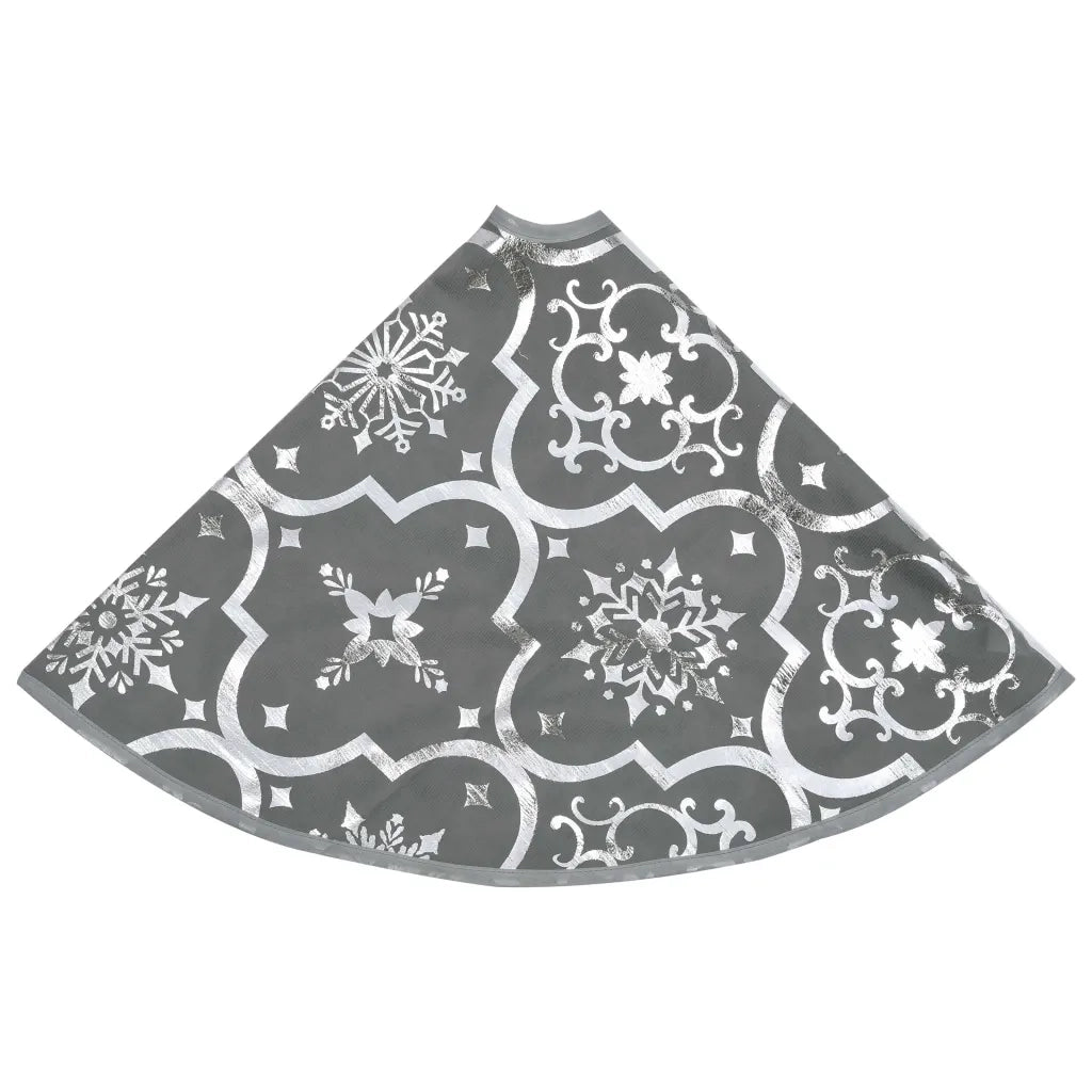 Gonna Albero Natale Raffinata con Calza Grigia in Tessuto 90 cm CFW9347115