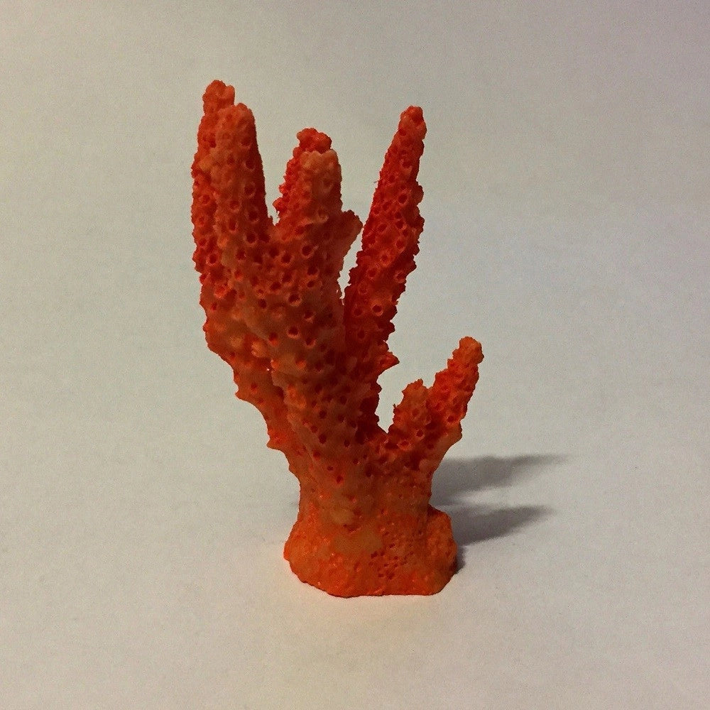 Trade Shop - Corallo Finto In Resina 7cm Orange Artificiale Per Decorazioni Acquario Addobbi -