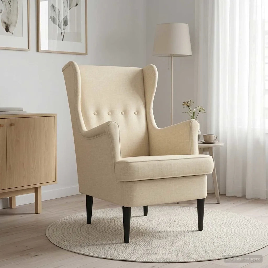 Poltrona Crema Tessuto 42029888