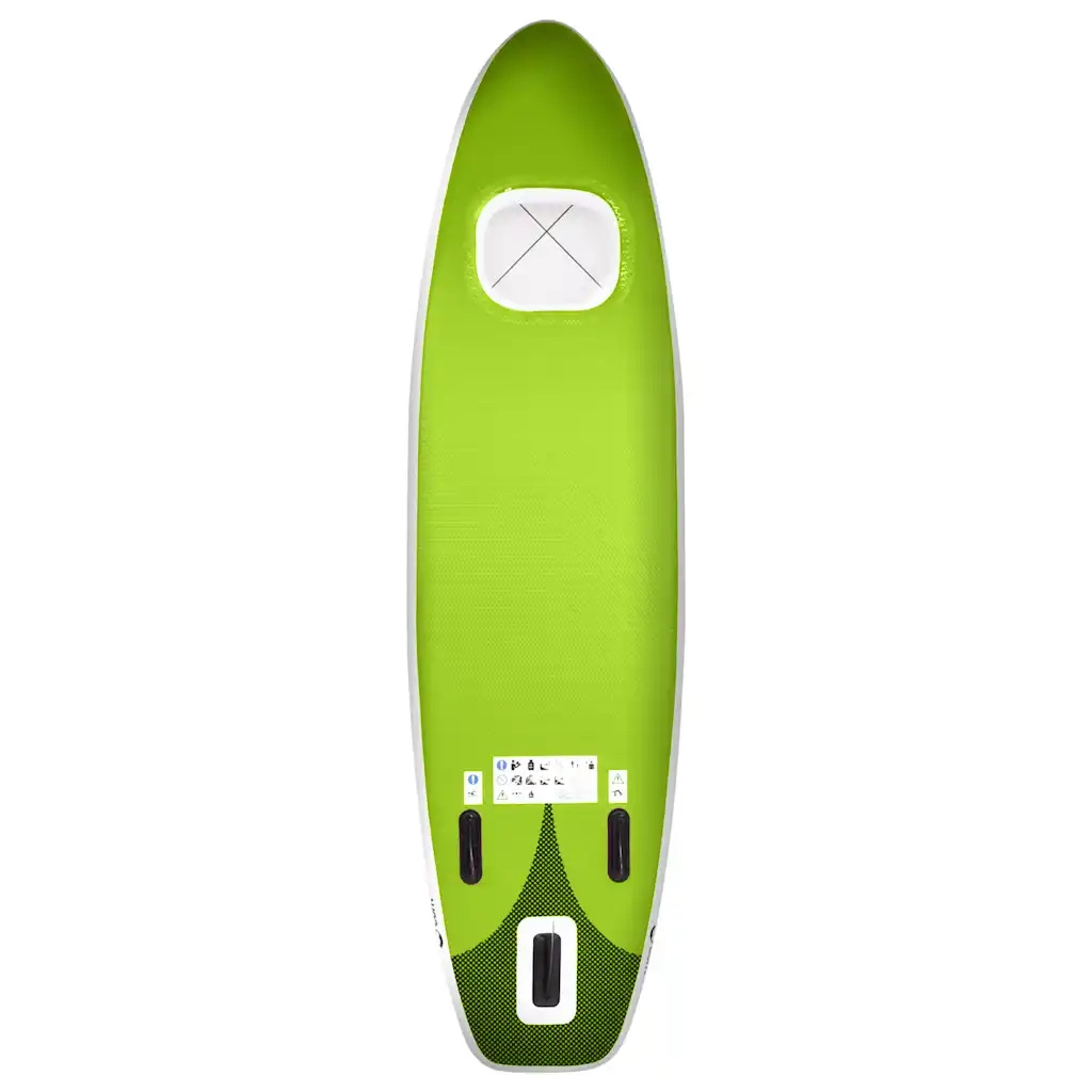 Set Tavola SUP Gonfiabile Verde 330x76x10 cm 93387