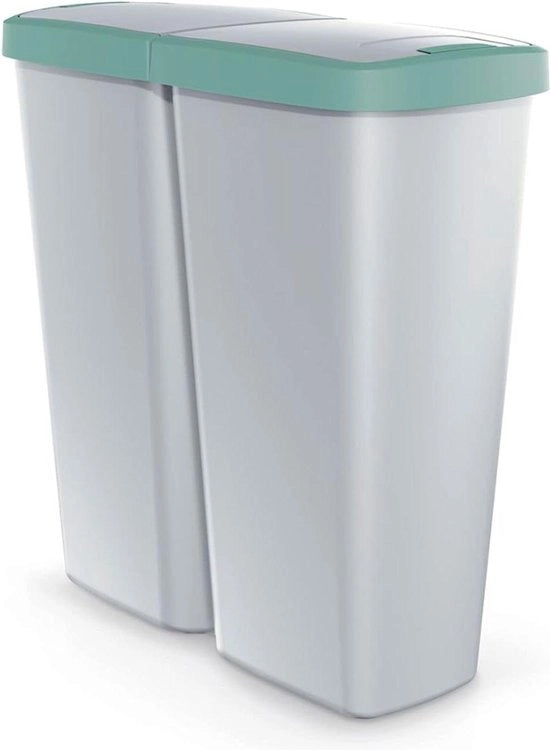 Afvalemmer 50 l con 2 coperchi indipendenti