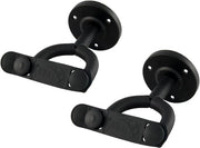 Supporto chitarra con cinturino di sicurezza - Pacchetto da due - Nero