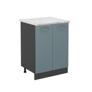Vicco Mobiletto base cucina Grigio-blu 60 cm PL Marmo
