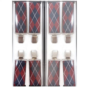 Trade Shop - Bretelle Elasticizzate Uomo Donna Cinghia Regolabile Modello Scozia -