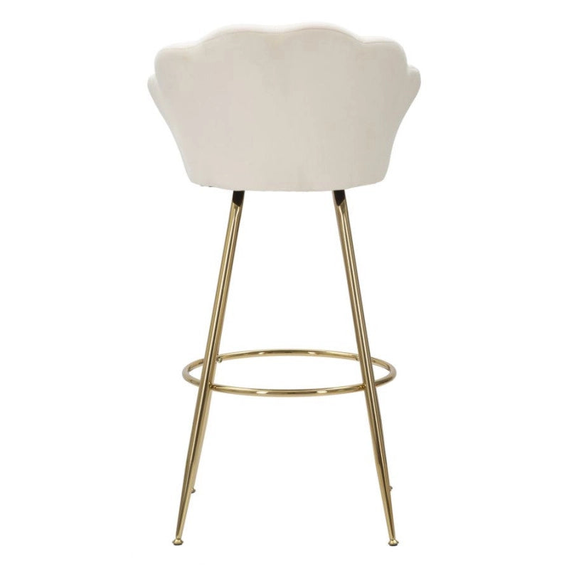 Sgabello Bar Vienna Crema cm 55x53x110
