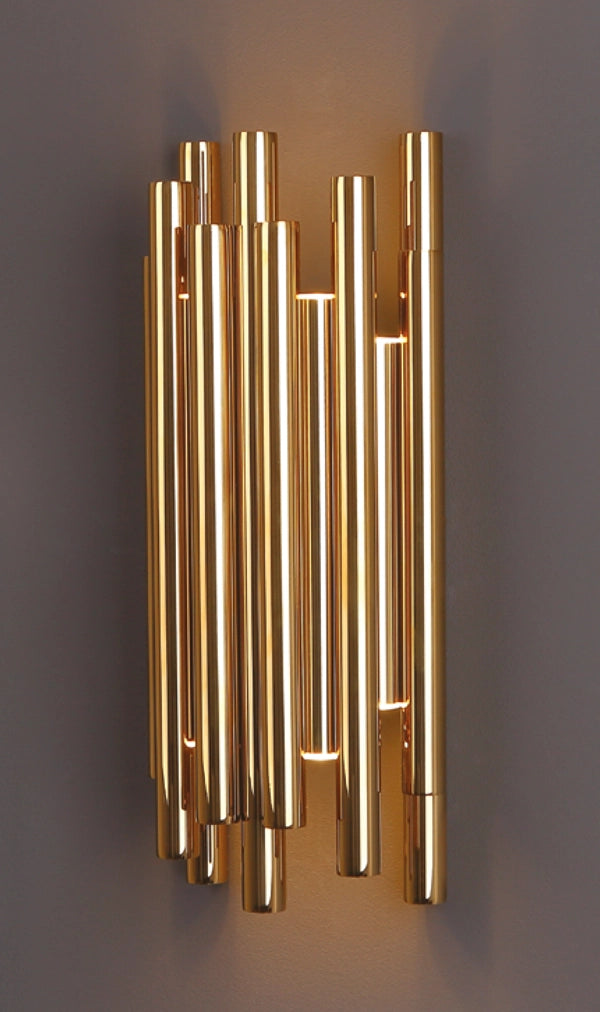 Applique decorativa a tubi ottone Maxlight Organic LED 8W
