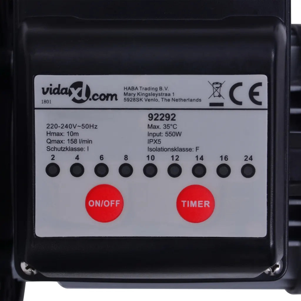 Pompa con Filtro a Sabbia con Timer 550 W 50 L CFW5843507