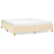 Letto matrimoniale | Letto per adulti | Giroletto senza Materasso Crema 180x200 cm in Tessuto