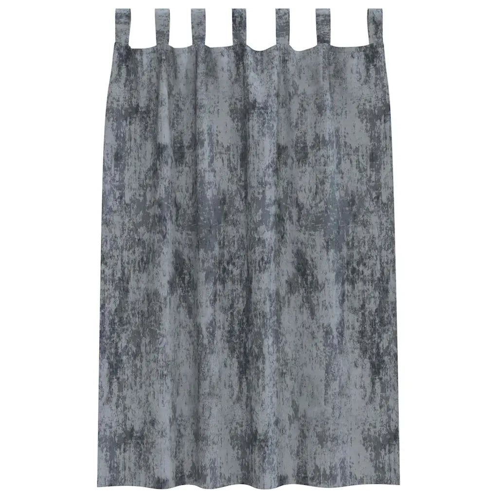 Tende in Velluto 2 pcs Grigio Argento 175 x 140 cm Velluto 4107719
