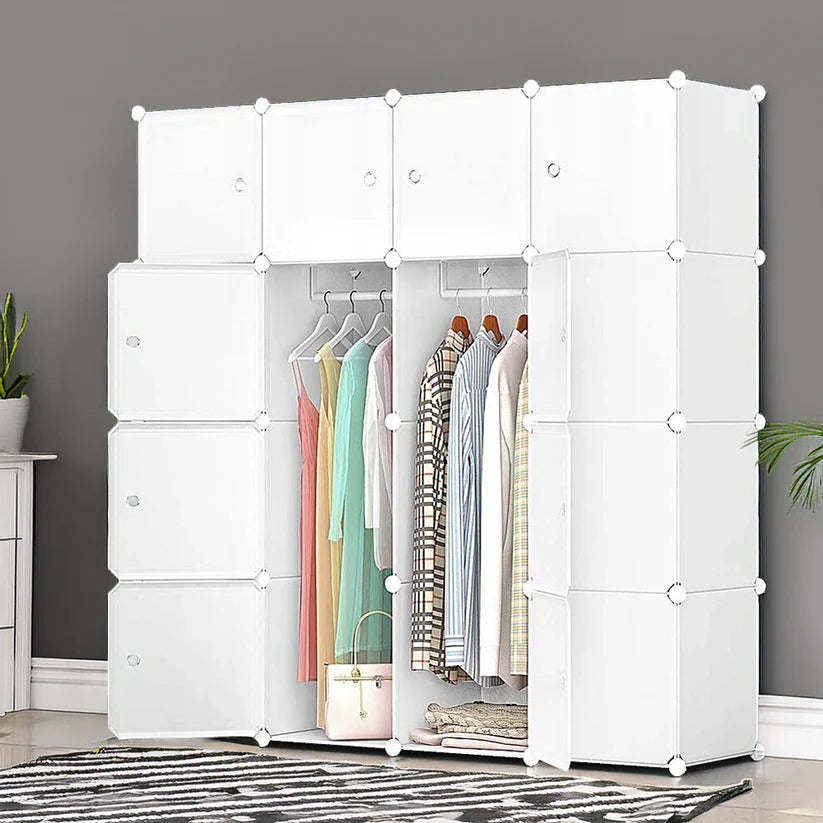 Armadio Modulare 147x147x37 cm Perfetto per Vestiti e Accessori