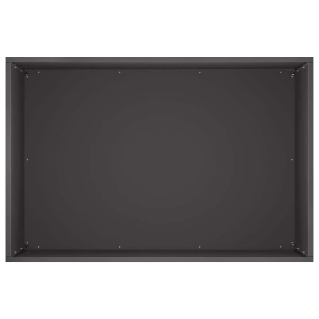 Vaso da giardino Nero 50 x 40 x 50 cm Acciaio laminato a freddo 8005652