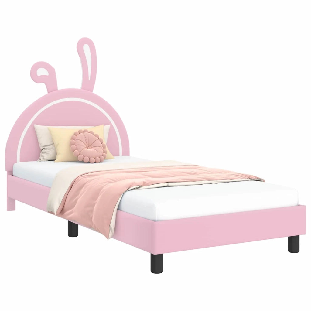 Struttura letto bambini con testata-Giroletto per bambini Rosa 80 x 200 cm PU 848162