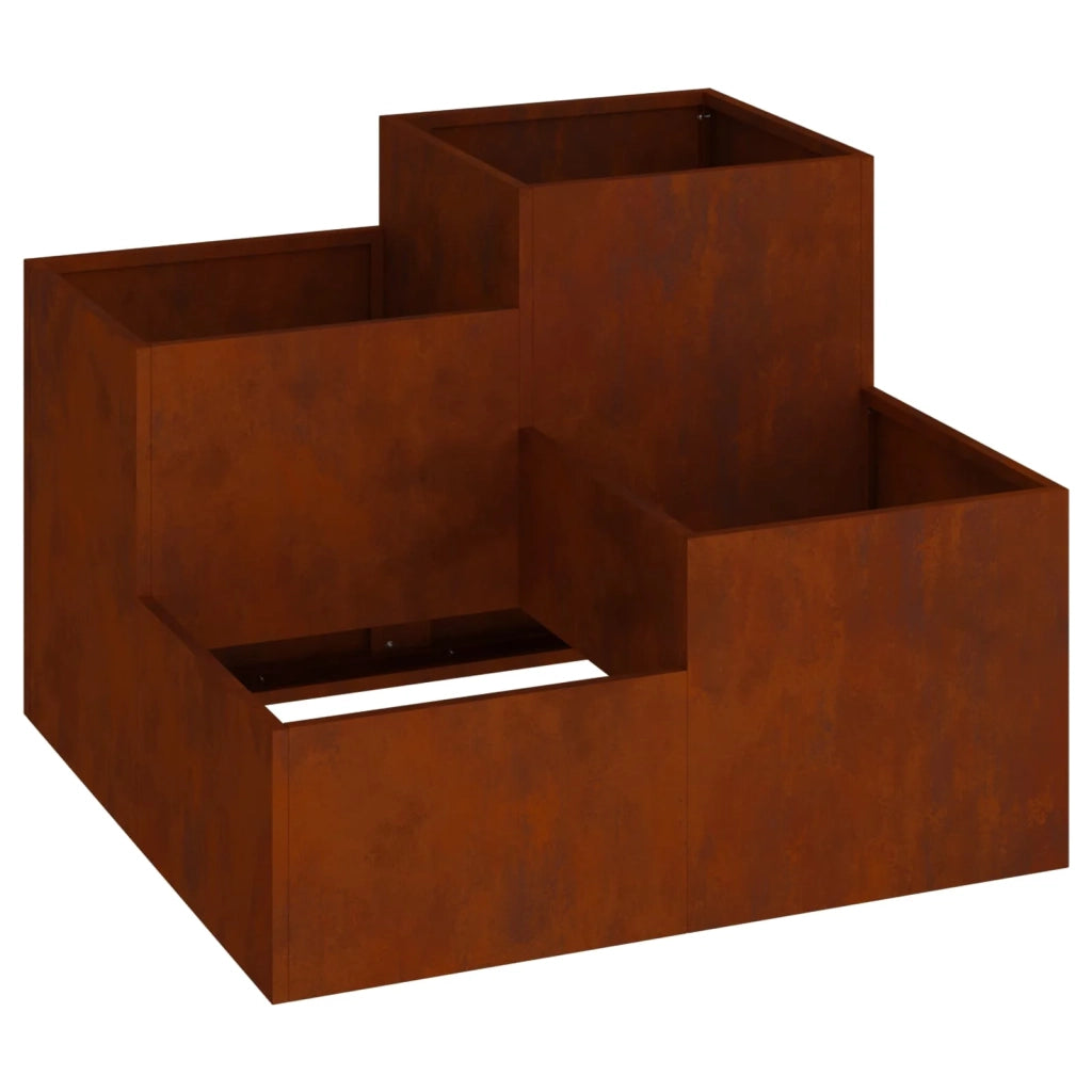 Vaso da giardino Ruggine 80 x 80 x 60 cm 865861
