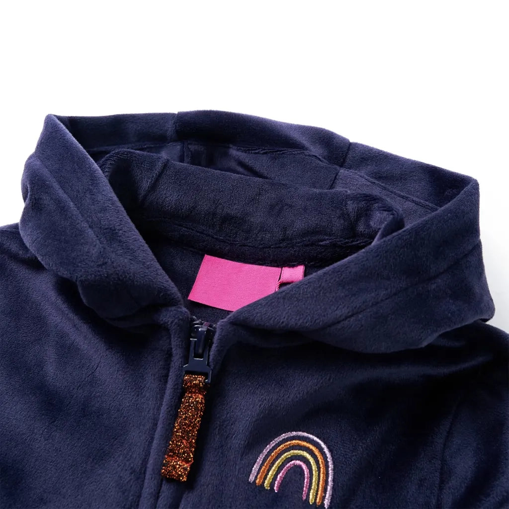 Giacca con Cappuccio da Bambina Blu Marino 92 CFW6665607
