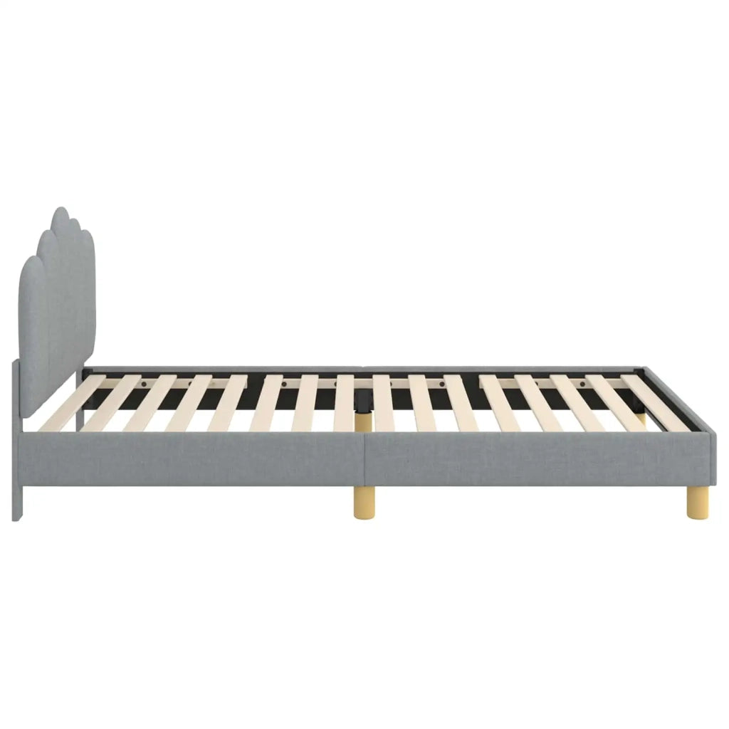 Struttura letto bambini con testata-Giroletto per bambini Grigio Chiaro 90 x 190 cm 190500