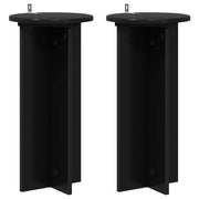 Supporto per piante | Sostegno per piante 2 pz Nero 29,5 x 29,5 x 60 cm