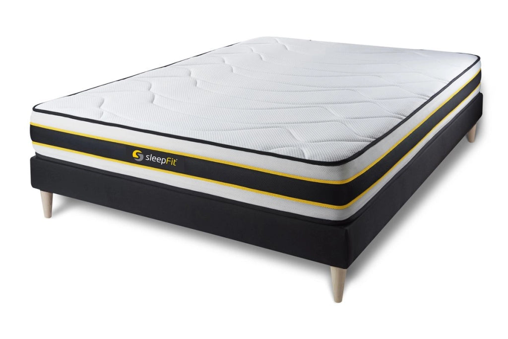 Kit rete e materasso FLEXY 120x190cm - Spessore : 22cm - molle insacchettate e memory foam - rigido