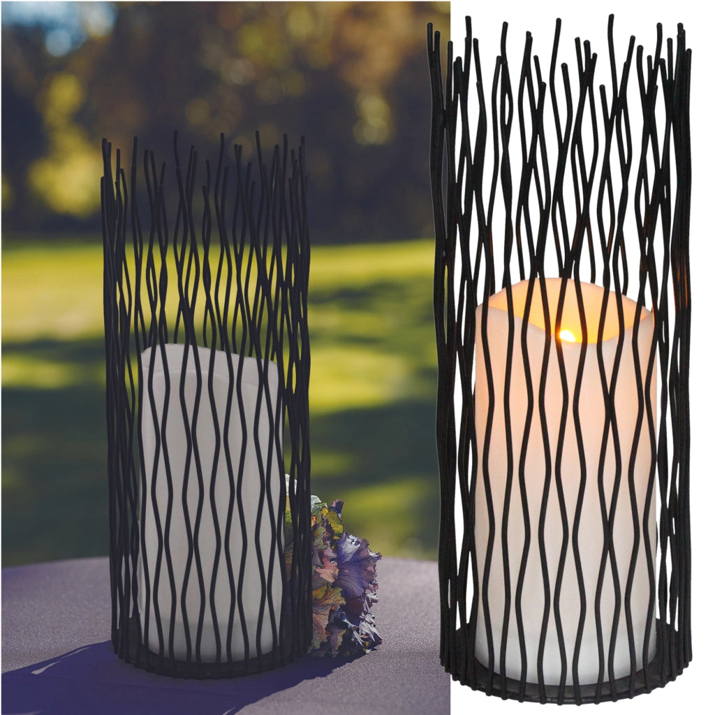 Lampada LED decorativa NYBORG 35cm nera IP44 Polux
