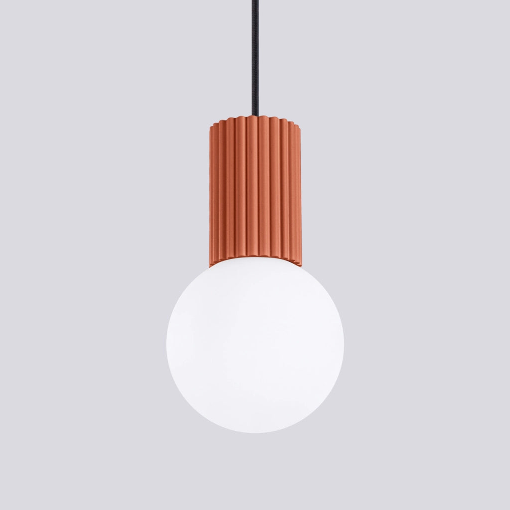 Lampada a sospensione HALO 1 rosso ocra