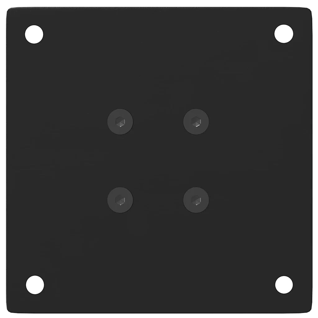 Gambe per Tavolino da Caffè 4 pz Nere 30-32 cm Acciaio 4012448