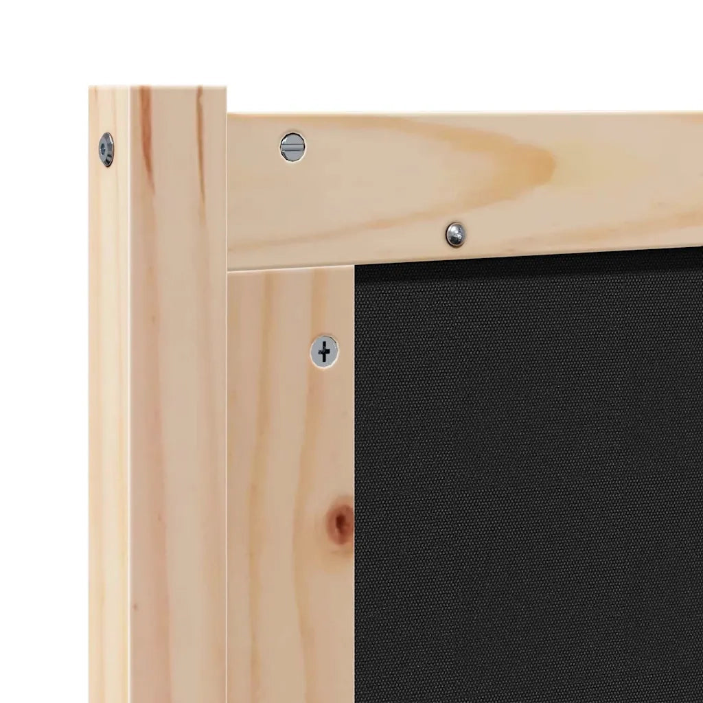 Testiera | Testata marrone e grigio scuro 75 cm Legno di pino massello