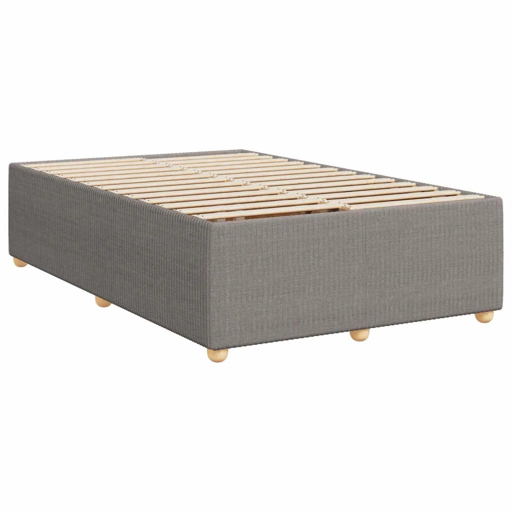Letto box spring con materasso Tortora 120 x 200 cm Tessuto 3452908