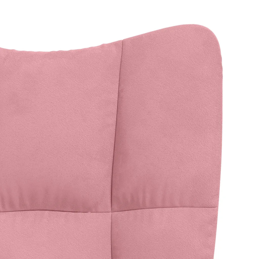 Sedia Relax Rosa in Velluto 328099